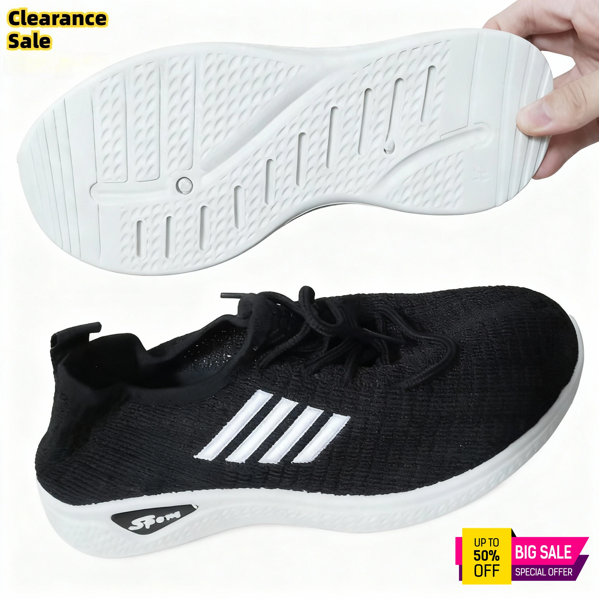 حذاء رياضي نسائي يسمح بمرور الهواء بنعال مبركن مضادة للانزلاق، حذاء جري للياقة البدنية (الصدر على القدم اليمنى معكوسة) #6