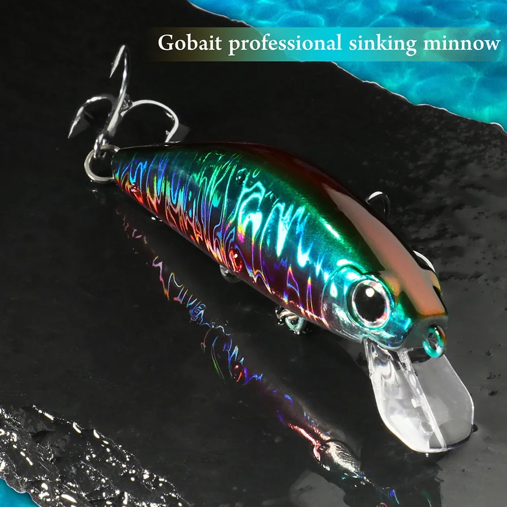 Sinking Minnow 11g 7cm Lure Long Shot Swimbait Pesca Popper Carp Fishing Tackle Hook Wobbler Crankbait Jerkbait Silicone Bait