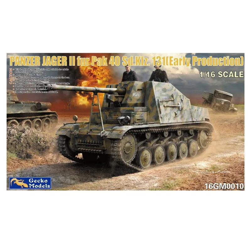 Gecko-Modellbausatz 16GM0010 1/16 Panzerjäger II für PaK 40 Sd Kfz.131 (Frühe Produktion)