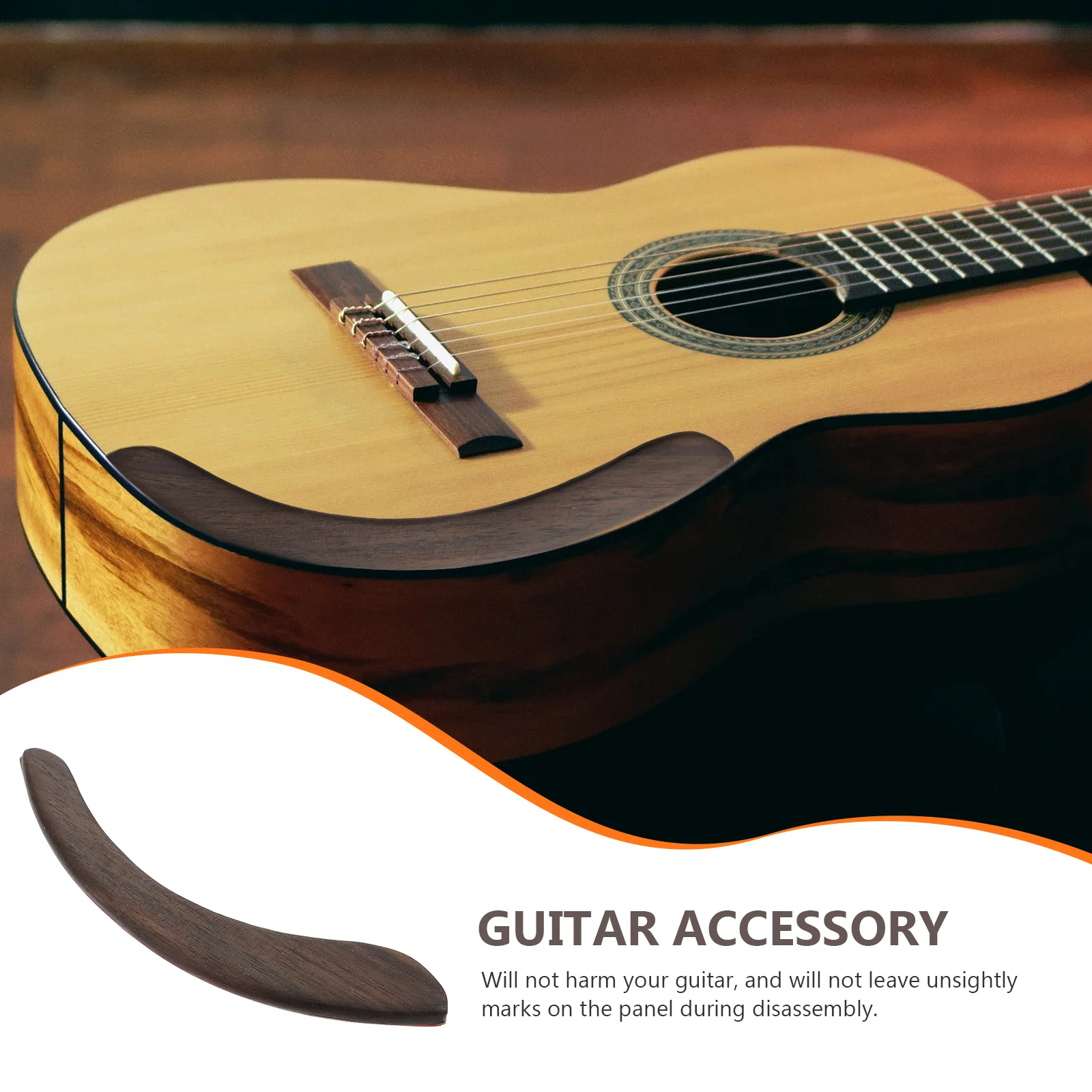 Wearable Music Guitar Hand Guard Accessories 2000X300X060CM Rosewood Rest Wooden