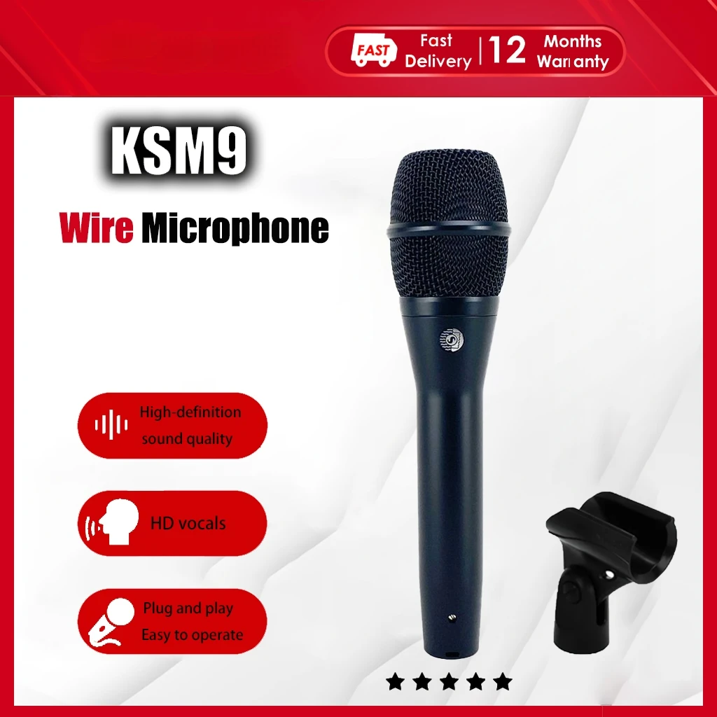 

KSM9 Динамический микрофон для сцены Live Performance Оборудование для музыкальной студии KSM9HS Профессиональный микрофон для караоке