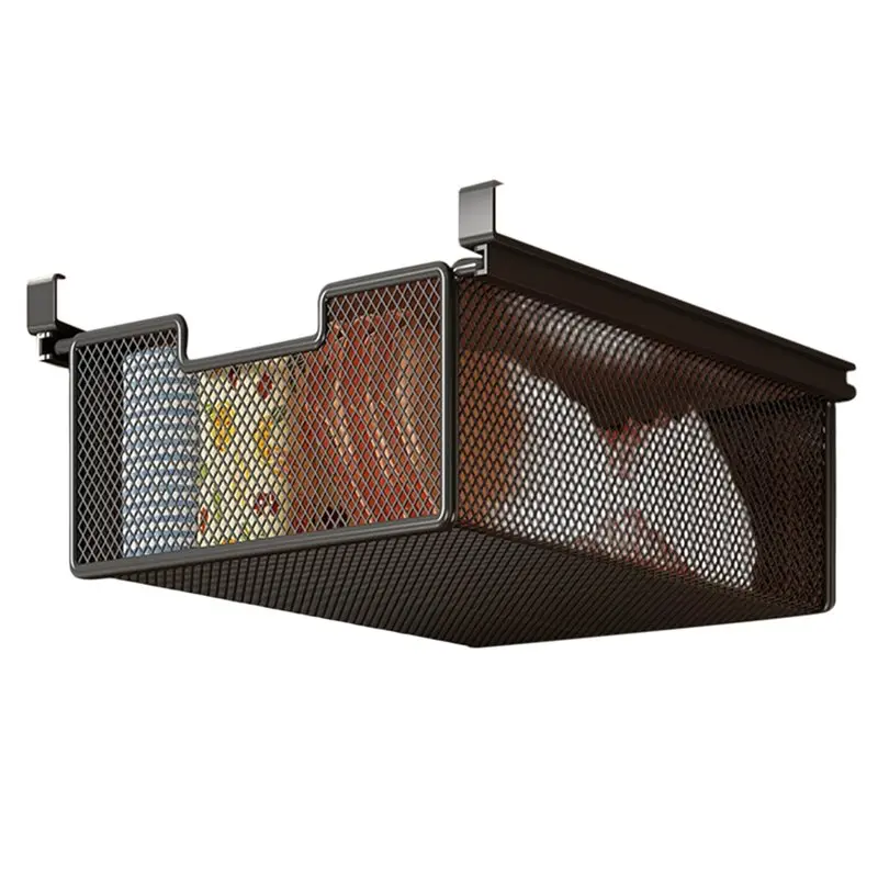 

Подвесная корзина для хранения BHBD-Home, ящик для хранения под столом, коробка для хранения в шкафу, органайзер для нижнего белья и носков