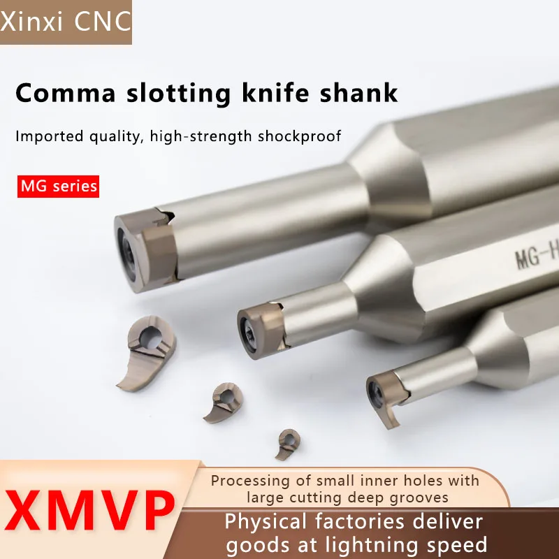 

Comma inner hole inner groove blade grooving tool holder MG-H12-10R/15R/20R/25R CNC tool grain arc