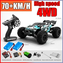 RC car off-road 4x4 ad alta velocità 75 km/h auto telecomandata con faro a LED brushless 4WD monster truck toy per regalo per ragazzi