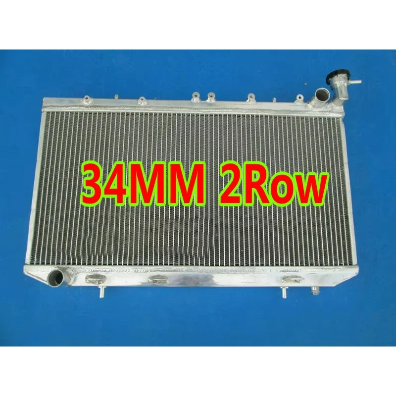Radiador de aluminio para Nissan Primera P10 1990-1996 931 Infiniti G20 1.6/2.0L SR20DE I4 MT con tapa 91 92 93 94 95