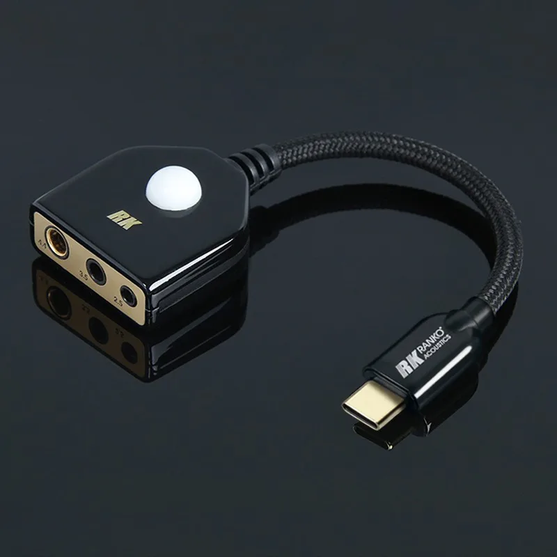 

RANKO REA-680 USB-C на 3,5 мм, 2,5 мм, 4,4 мм, балансный усилитель-ЦАП + адаптер Lightning, чип ЦАП ES9281AC PRO для iPhone, Hi-Fi аудио-комплект