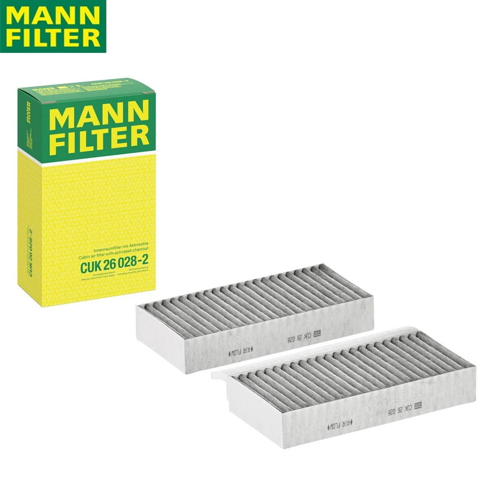 

MANN FILTER CUK 26 028-2 Activated Carbon Air Filter To MERCEDES-BENZ GL GLS High Permeability Original 166 830 72 01(2PCS)