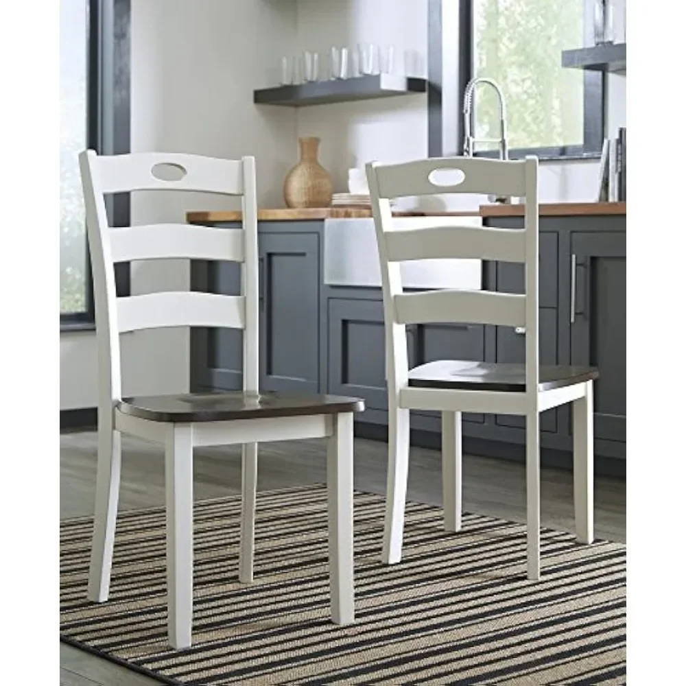 Restaurant Cabin Ladder Back Dining Chair, (Set of 2) 21.25 