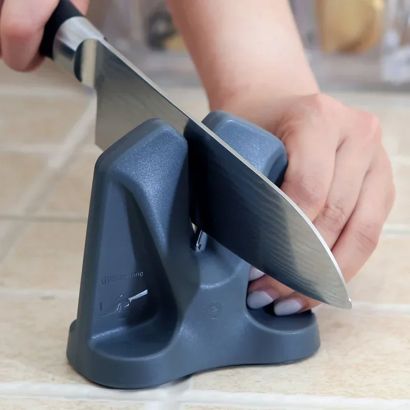 RISAMSHA Kitchen Knife Sharpener Elastic Structure Grinder Carbide Knife Sharpener Professional Sharpening Stone RM011