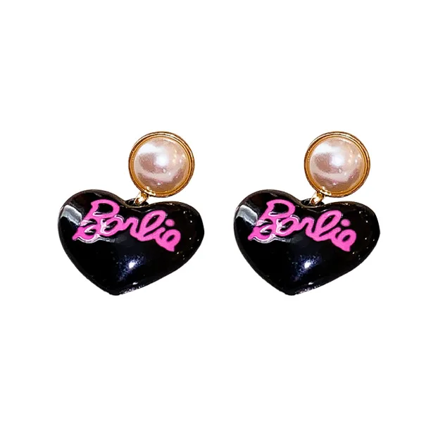 2024 Fashion Barbie Studs Love Letters Sweet Cool Style Lady Personality Studs Design Sense Jewelry Party Accessories Girl Gift