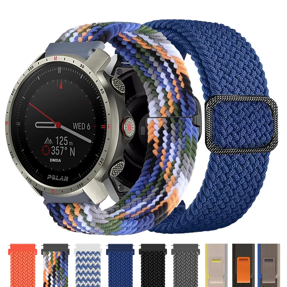 20mm 22mm Nylon Band For POLAR IGNITE 3 2 Watch Strap For POLAR Vantage M3 M2 M/V2 SHIFT/V3/Grit X2 Pro Titan Braided Bracelets