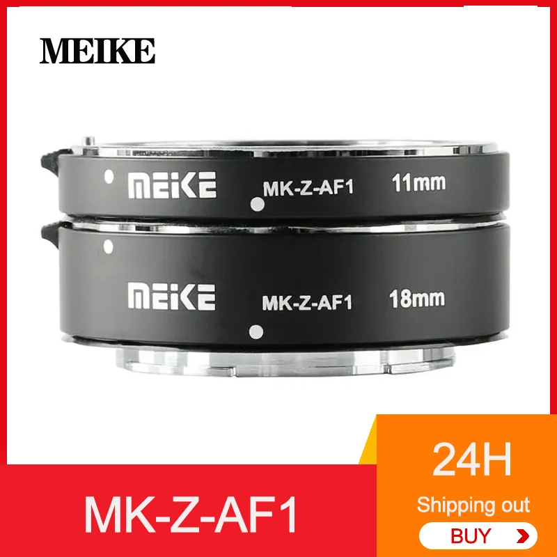 MEKE MK-Z-AF1 Metal AF Macro Extension Tube Auto Focus Adapter Ring 11mm 18mm for Nikon Z5 Z6 Z7