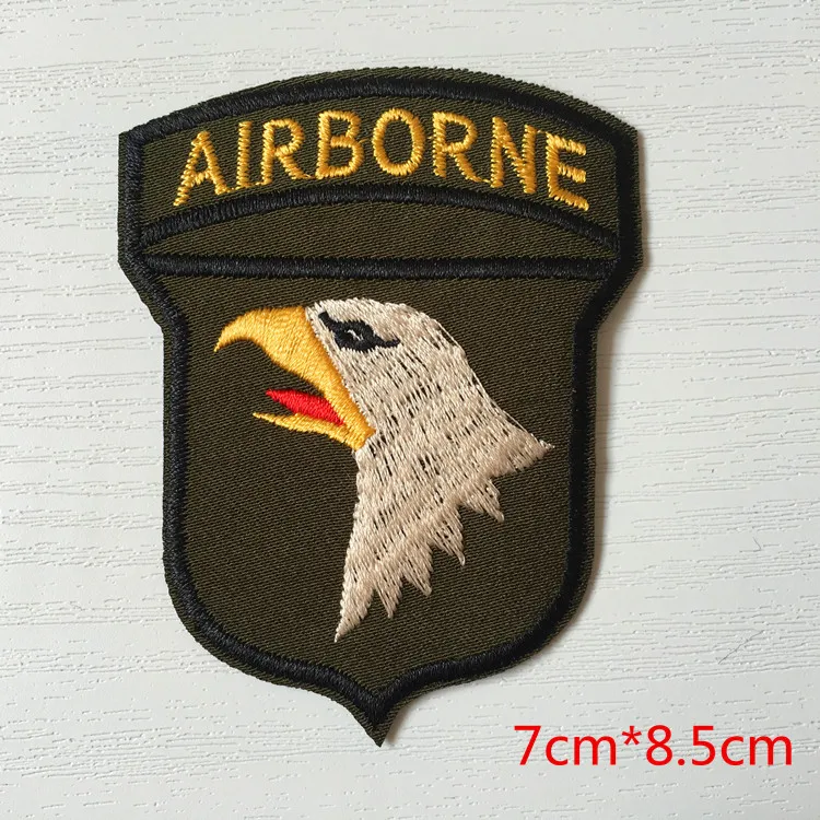 High Quality 1pcs Military Motif Embroidery Patches for Clothing Sew Iron on Clothes Eagle Badge Patch Stripes Army Applique DIY