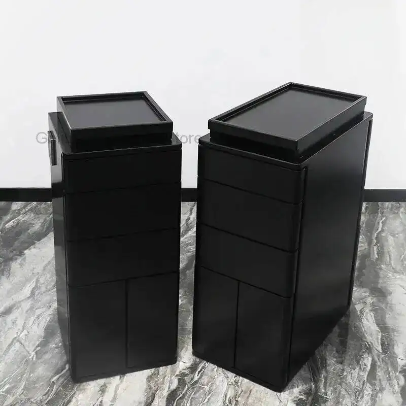Makeup Beauty Salon Auxiliary Trolley Cart Wheels Furniture Multi-purpose Hairdresser Rollers Manicure Support Removable Storage