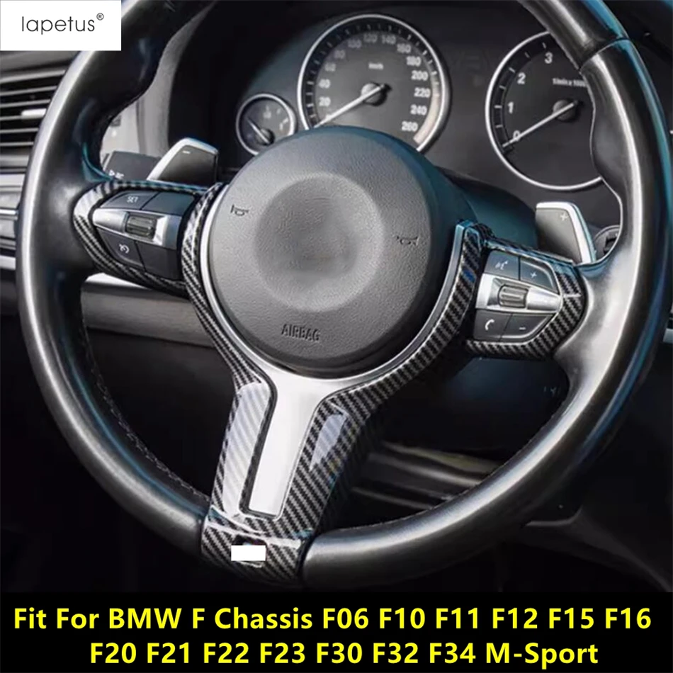 

ABS Steering Wheel Frame Cover Trim Accessories For BMW F Chassis F06 F10 F11 F12 F15 F16 F20 F21 F22 F23 F30 F32 F34 M-Sport