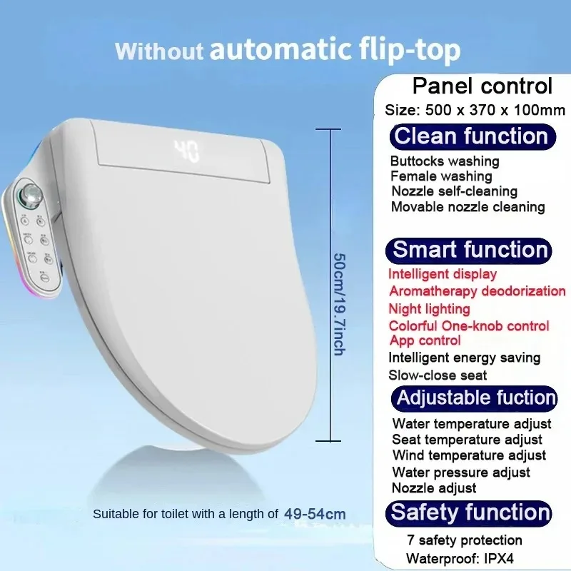 

Smart AI Japanese Toilet Seat APP Bidet Electric Para Inodoro Cuvette Toilette Wc Bidet Abattant WC Japonais Digital Toilets