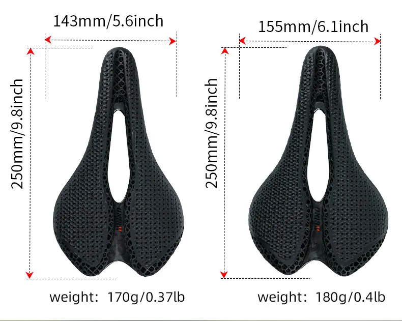 ONIRII ONE 3Dプリントサドル 143mm Onirii-3Dプリントのカーボンサドル,耐衝撃性と軽量性の自転車