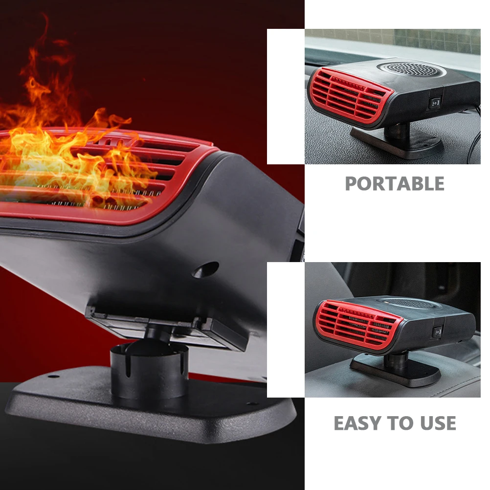 

Portable Car 12V Defroster L3100 Black Red Removes Frost Car Heater Portable Fog Warmer Windshield Vehicle Accessories