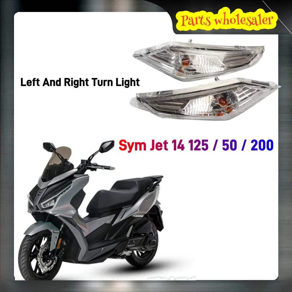 Dla Sym Jet 14 125/50/200 przednie światło motocykla lewe i prawe światło skrętne