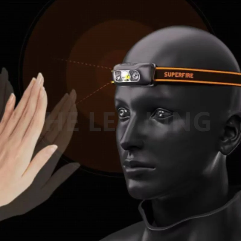 Portable Mini LED Headlamp USB Rechargeable Body Motion Sensor Headlight Outdoor Camping Fishing Light Powerful Torch Head Lamp