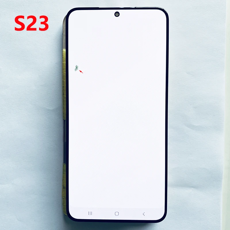 SUPER AMOLED S911B LCD For Samsung S23 5G S911U S911E LCD Display Touch Screen 6.1\'\'S23 Digitizer Assembly With Dot Working Well