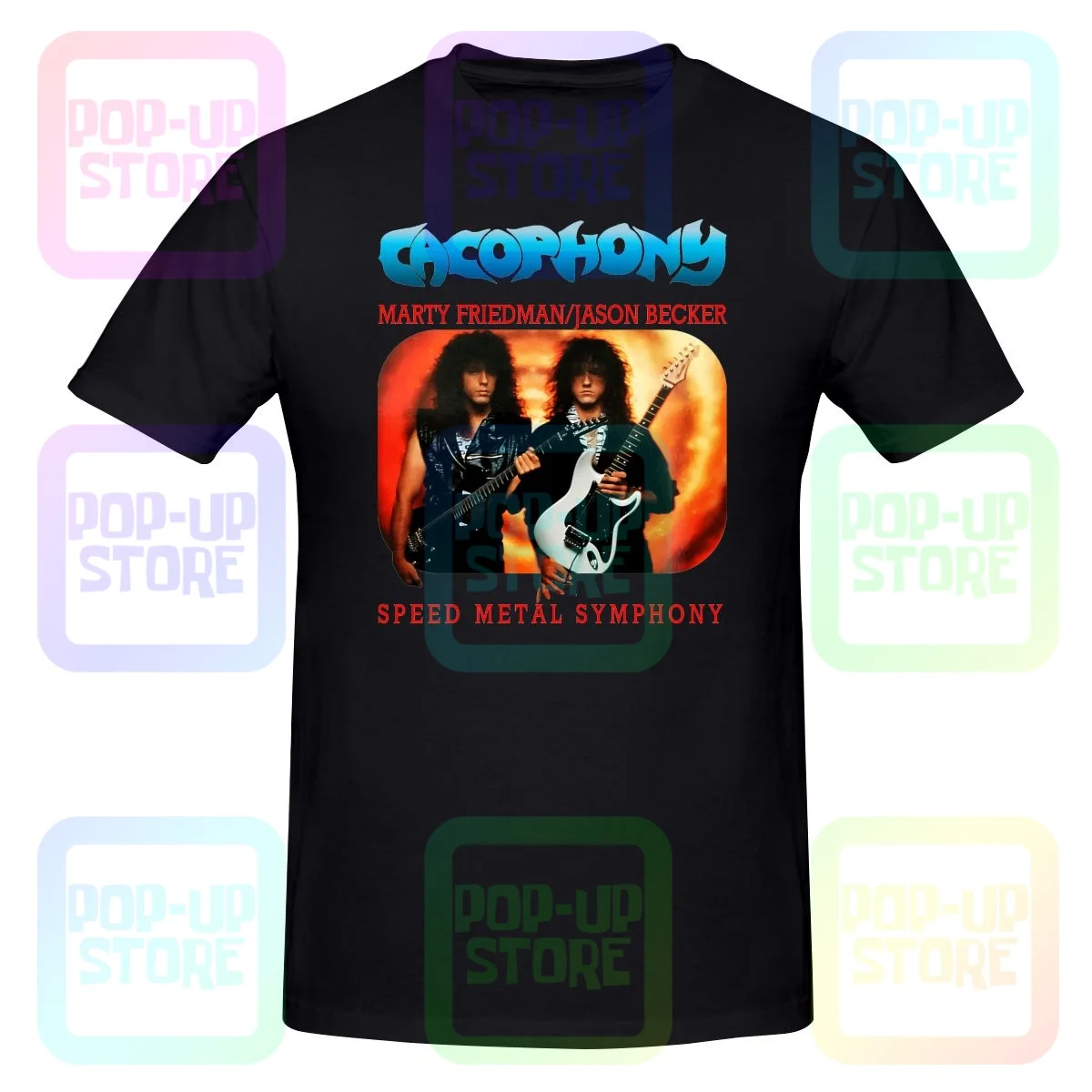 Cacophony Marty Friedman Jason Becker Speed Metal Symphony 01 Shirt T-shirt Tee Unique Hipster