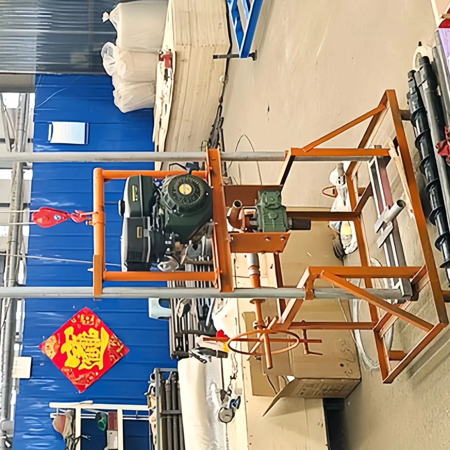 جهاز حفر دوار صغير محمول بعمق 80 متر للبيع المباشر من المصنع قابل للتخصيص لآبار المياه