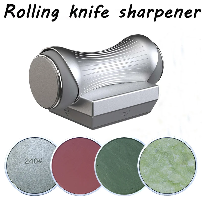 RISAM Rollmesser-Schärfer, festes Winkel-Messerschärfsystem-Set mit Tumbler, Diamant-Schleifstein-Schleifgerät