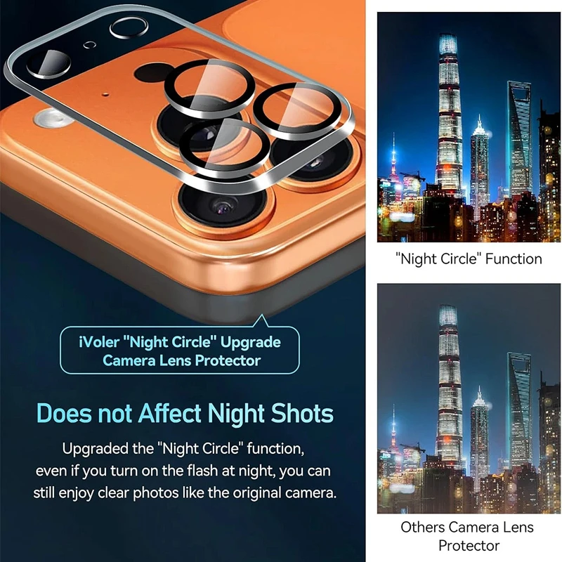 5Pcs Camera Lens Protector Glass For iPhone 15 14 13 12 11 16 17 Pro Max Mini Camera Protective Glass Film For iPhone 15 16 Plus view 4