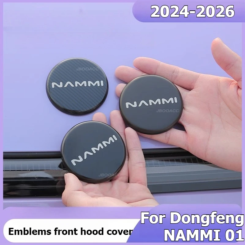 

For Dongfeng NAMMI 01 Emblems Front Hood Cover Logo Decoration Modification Parts Car Front Grill Badges Car Logo Covers Sticker
