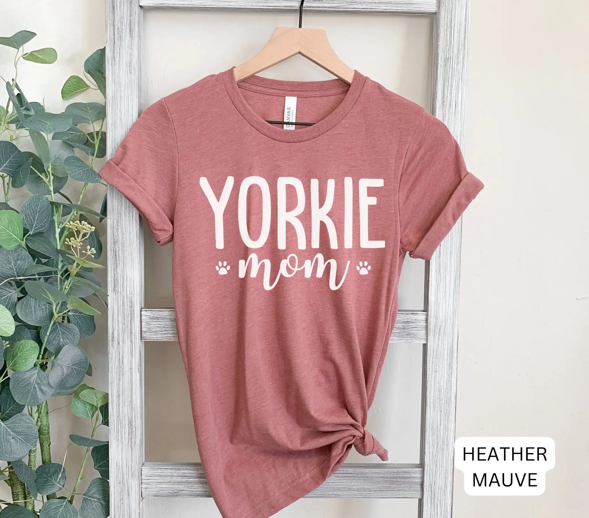 Yorkie Mom Dog T Shirt Mama Puppy Present Lover Resue