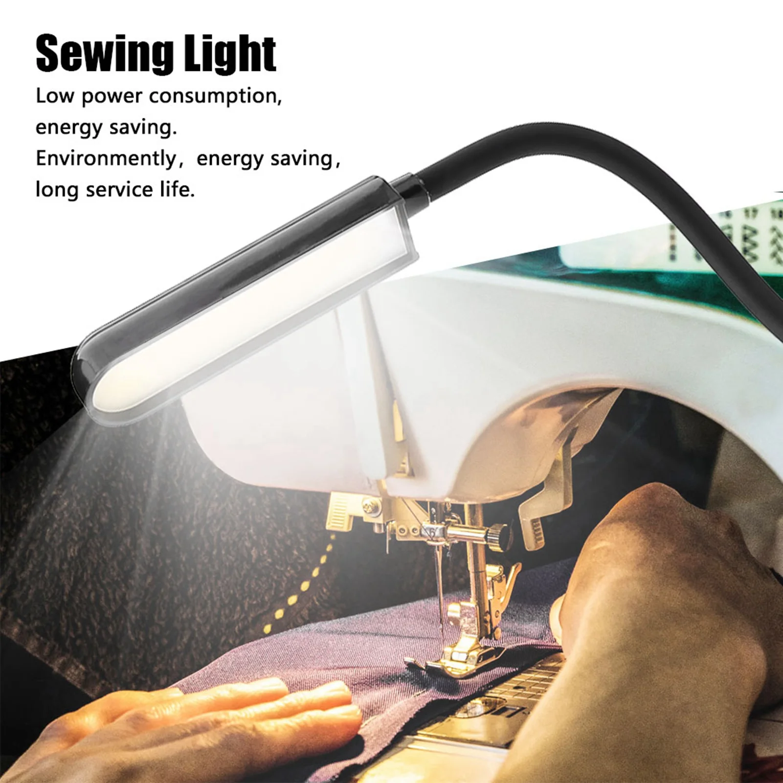 6W COB Sewing Working Light Adjustable Magnetic Base Sewing Machine Lamp 110-265V Sewing LED Lamp Sewing LED Light Sewing Light