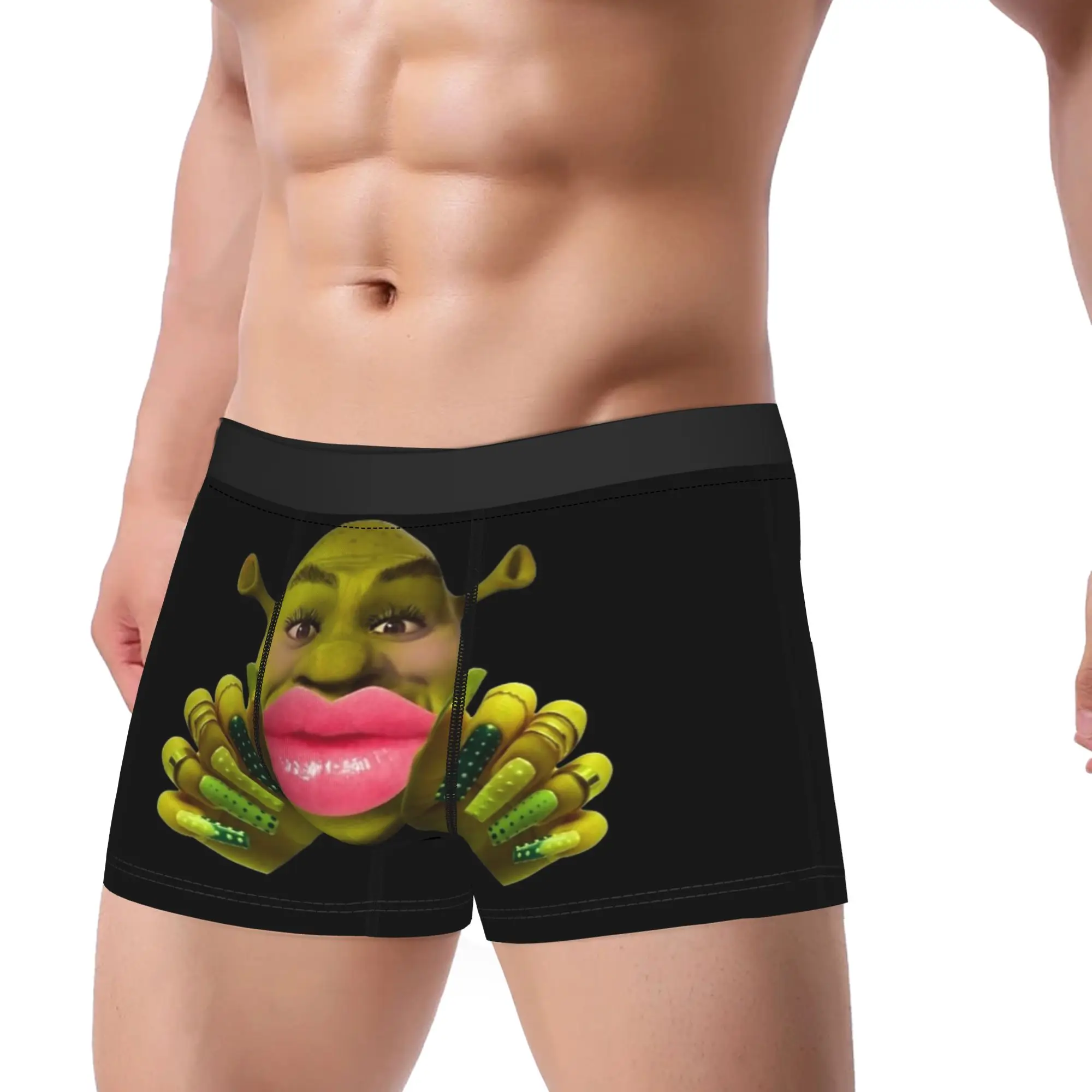 S-shreks Material Girl aesthetic Shorts Briefs  Underwear Trenky Men Funny Boxer Shorts Custom DIY Plus Size Panties
