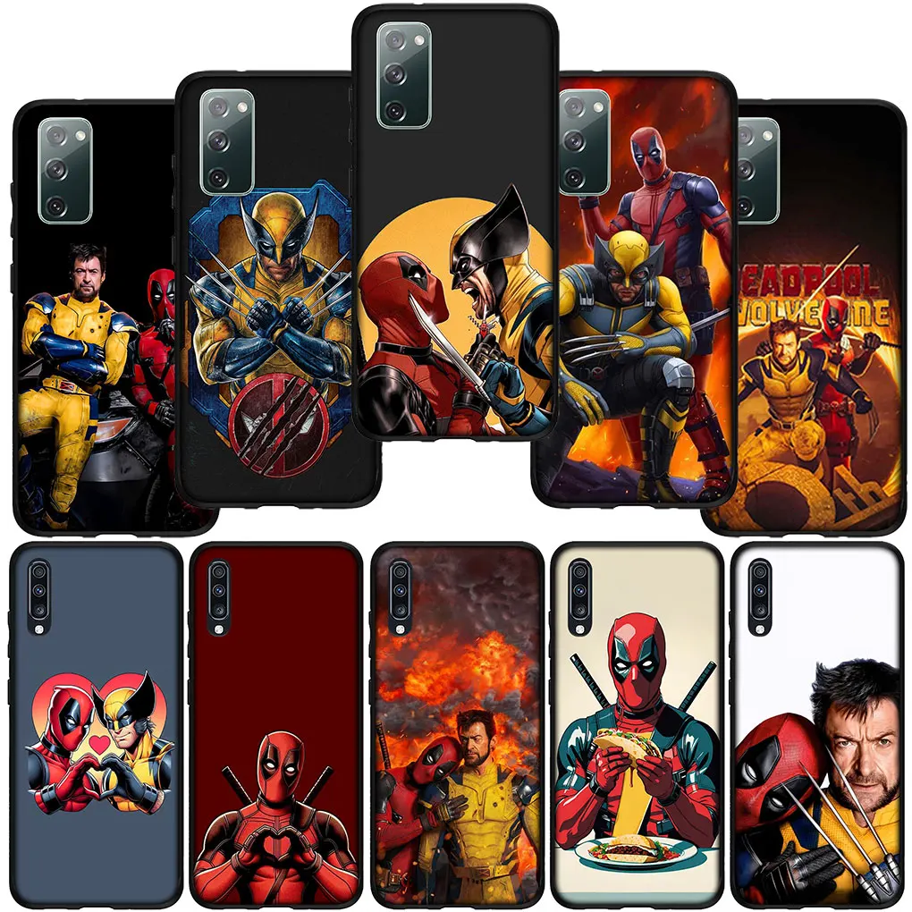 Poster Wolverine Marvel Deadpool Phone Case for Samsung Galaxy S24 S23 Fe Ultra A55 A35 A24 A15 A05 M55 M15 Plus A02 A03 A70 S7