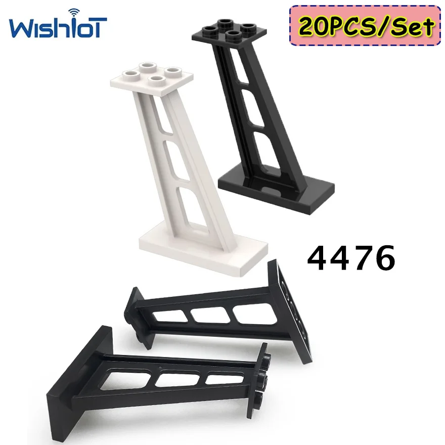 

Набор из 20 шт. 4476 2x4x5 Наклонные опорные рамки MOC, строительные блоки, толстые кронштейны, игрушки, мелкие модели, кирпичики, аксессуары для DIY