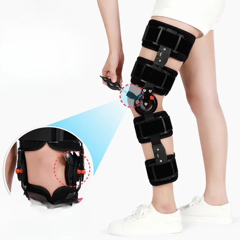 Adjustable Knee Fixation Braces Meniscus Knee Fracture Brackets Ligaments Leg Lower Limb External Protector