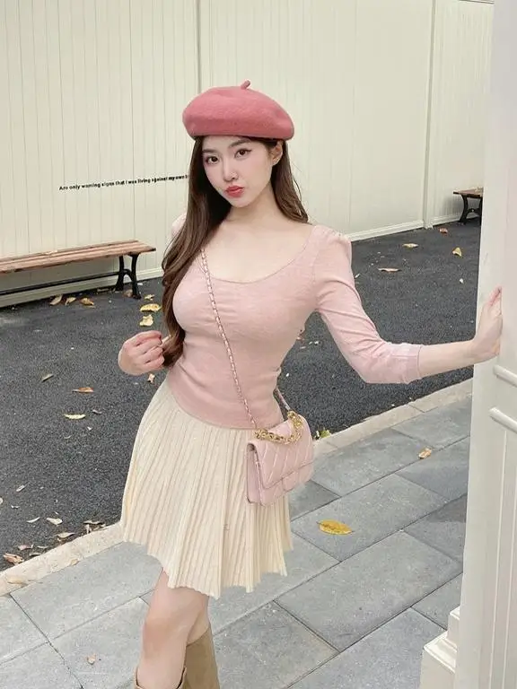 

Daily ular Recommendation Ultrine Camere Wool Basic Series 90 Pieces Women's Knitted Sweater Regular Sve Length