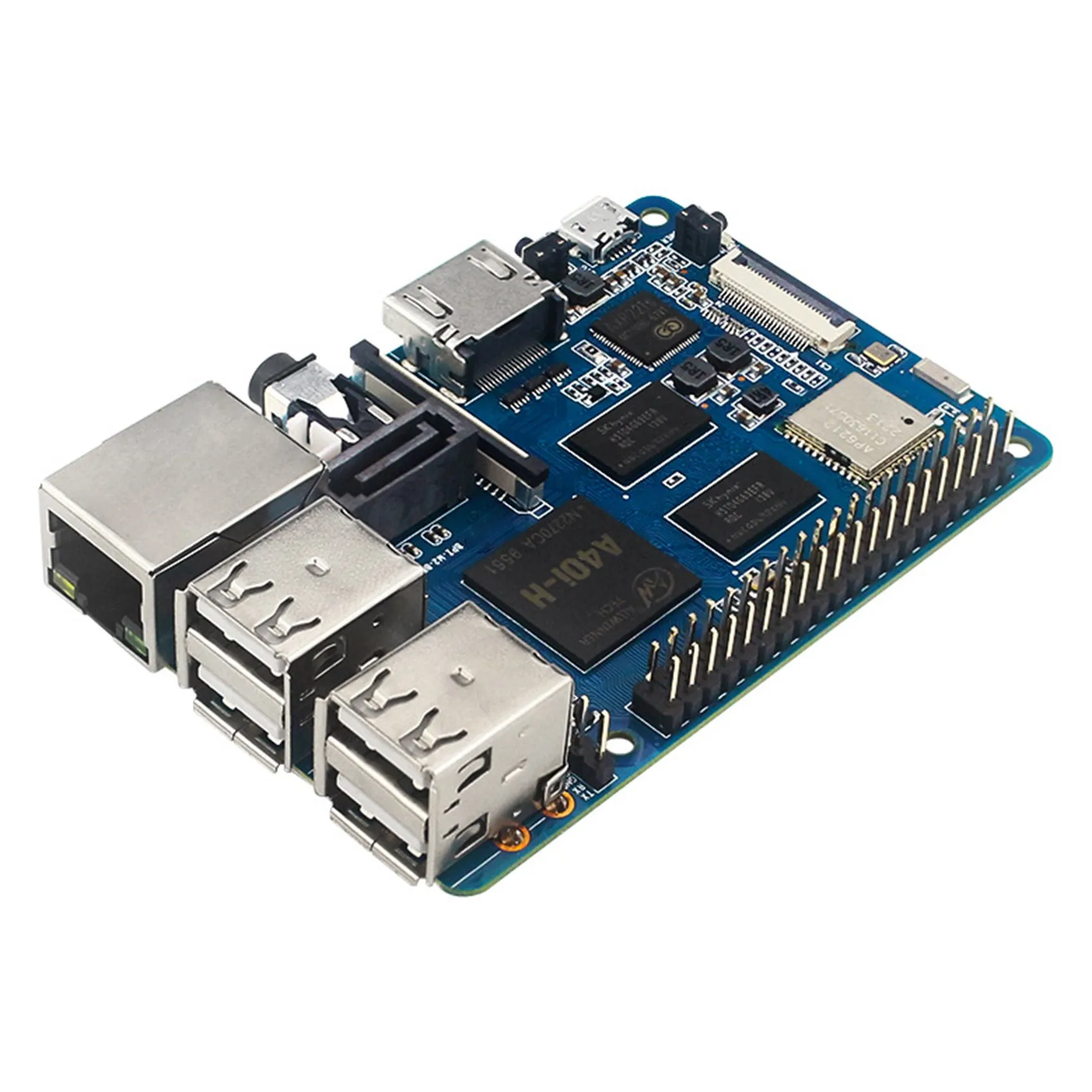 สำหรับ Banana Pi M2 Berry Quad Core A7 A40I ALLWINNER CPU SATR Interface Gigabit Ethernet Port BOARD