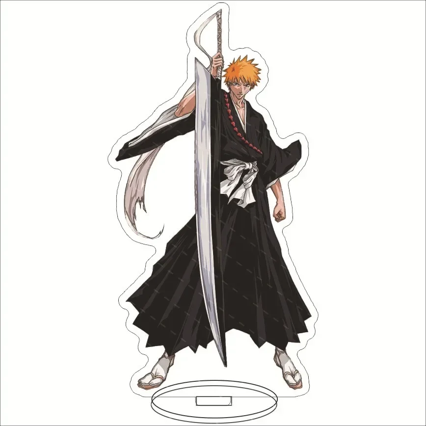 Anime Bleach Acrylic Stand Model Plate Kurosaki Ichigo Kuchiki Rukia Hitsugaya Toshiro Cartoon Figures Standing Sign Holder Gift