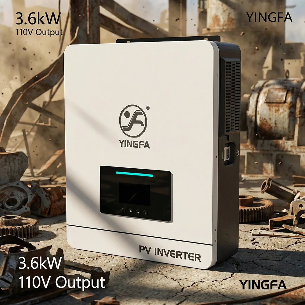 New Model Single Phase 3.6kW Solar Inverters / 110V 120V Output USA Stock Pure Sine Wave Hybrid Mode Operation PV Inverter