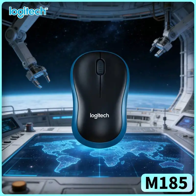 Logitech M185 Ambidextrous PC Mouse 3 Buttons Smooth Navigation 10m Range 12-Month Battery Windows Mac Linux Accessory Tool