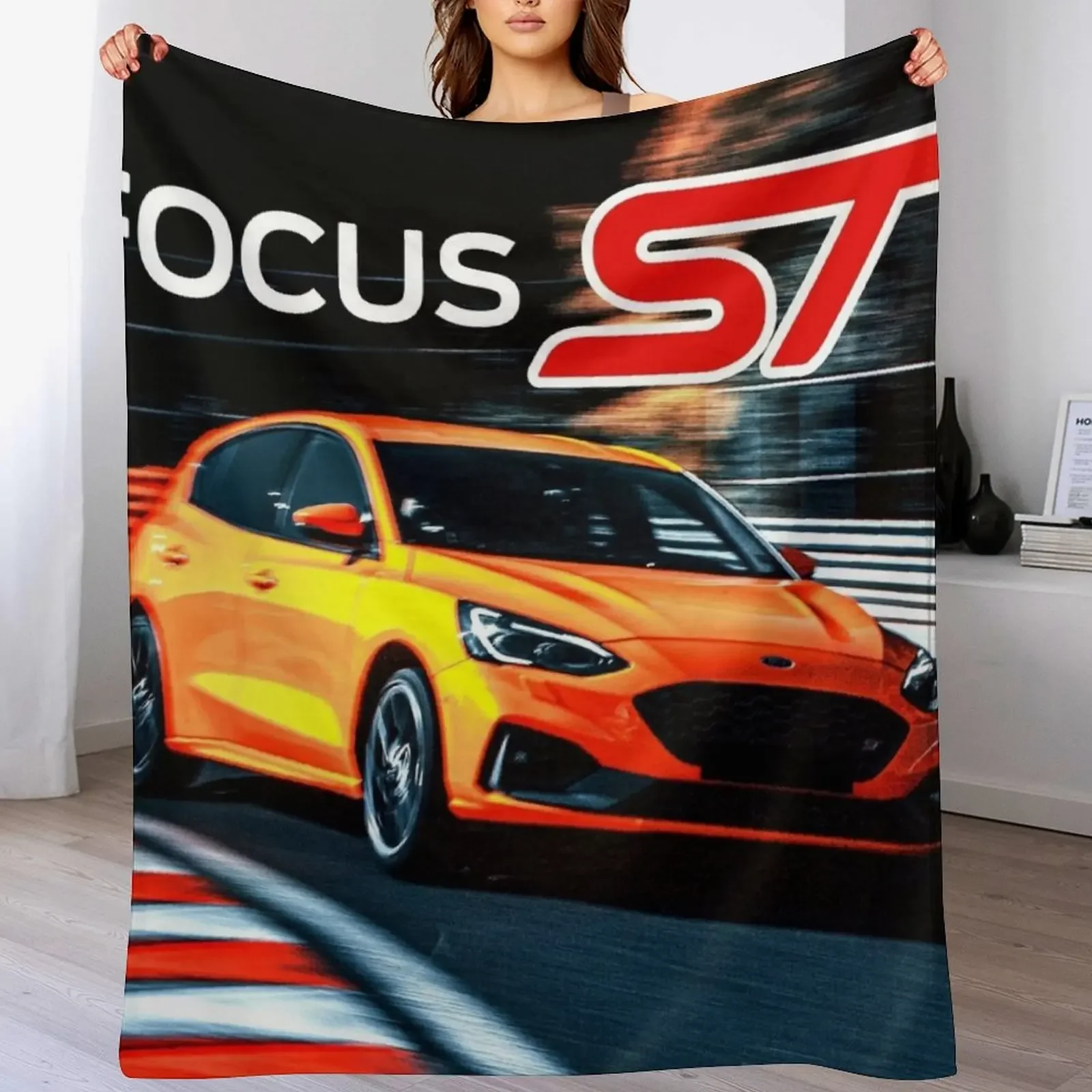 

Focus ST Throw Blanket Stain Resistant Cozy Warm Blanket
