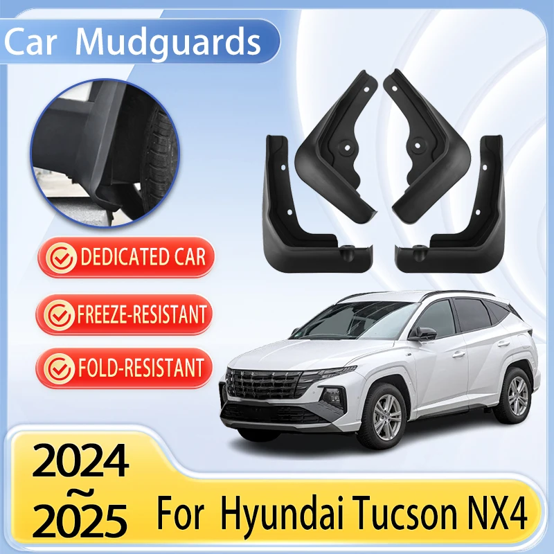 

Car Mudguard Parts For Hyundai Tucson NX4 N Line 2024 Accessorie 2025 Front Rear Wheel Mudflap Fender Flare Cover Guard Auto Mud