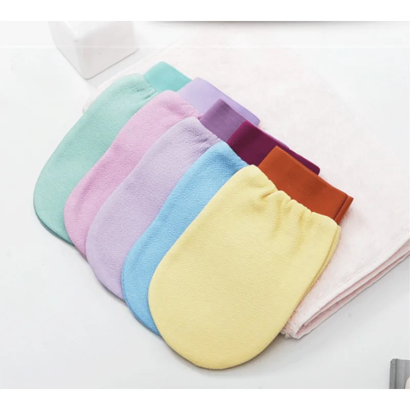 1pcs Double-Sided Towel Korean Exfoliating Bath Washcloth Shower Spa Exfoliator Two-Sided Bath Glove Body Cleaning Tool YZL1