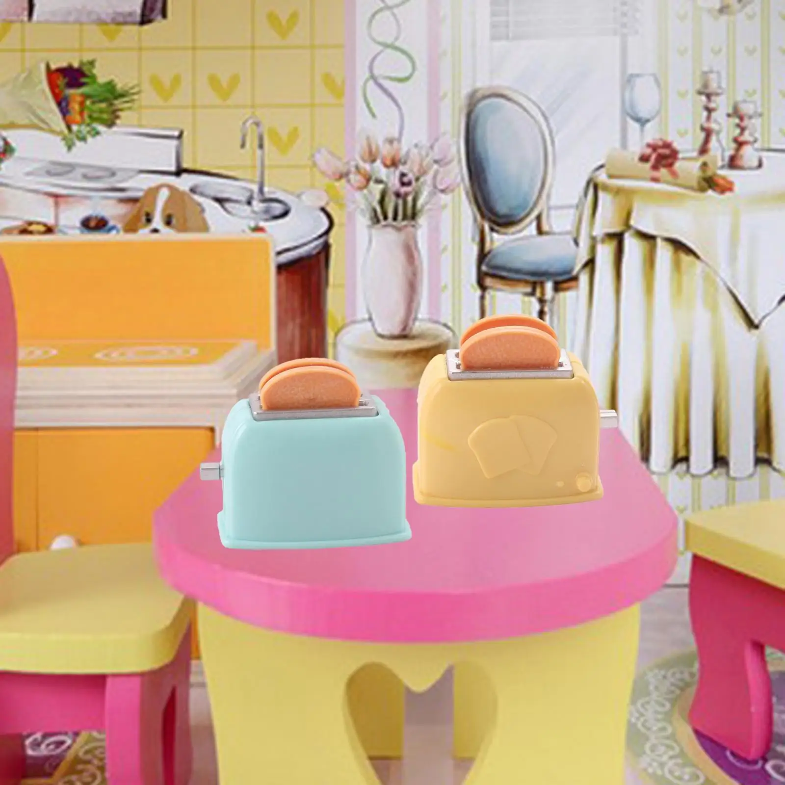 Poppenhuis Brood Poppenhuisaccessoires voor 1/6 1/12 Keuken Dineren