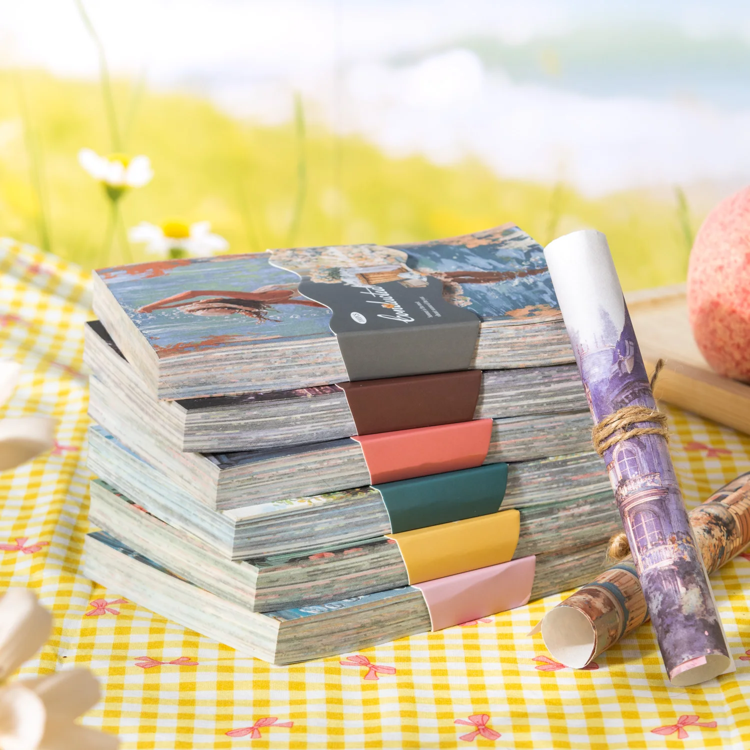 100 Sheets Vintage Floral Material paper Scrapbooking supplies DIY Photo Album Collage Journalling Creative Aesthetic Stationery