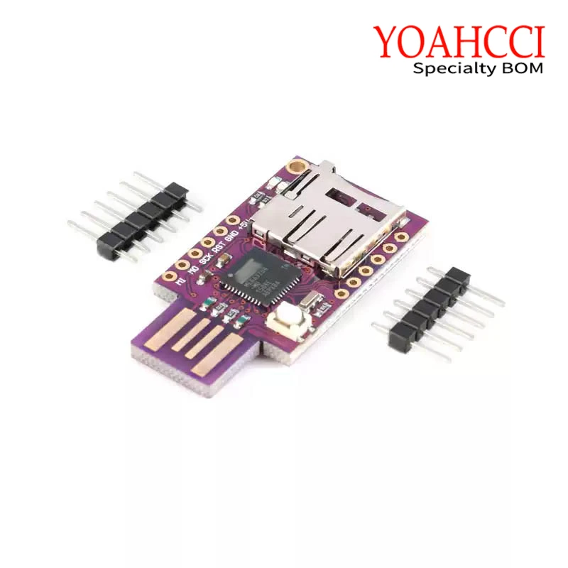 O módulo de teclado virtual ATMEGA32U4 simula uma unidade flash de teclado/mouse/USB e pode ser programada com cartão TF e arduino