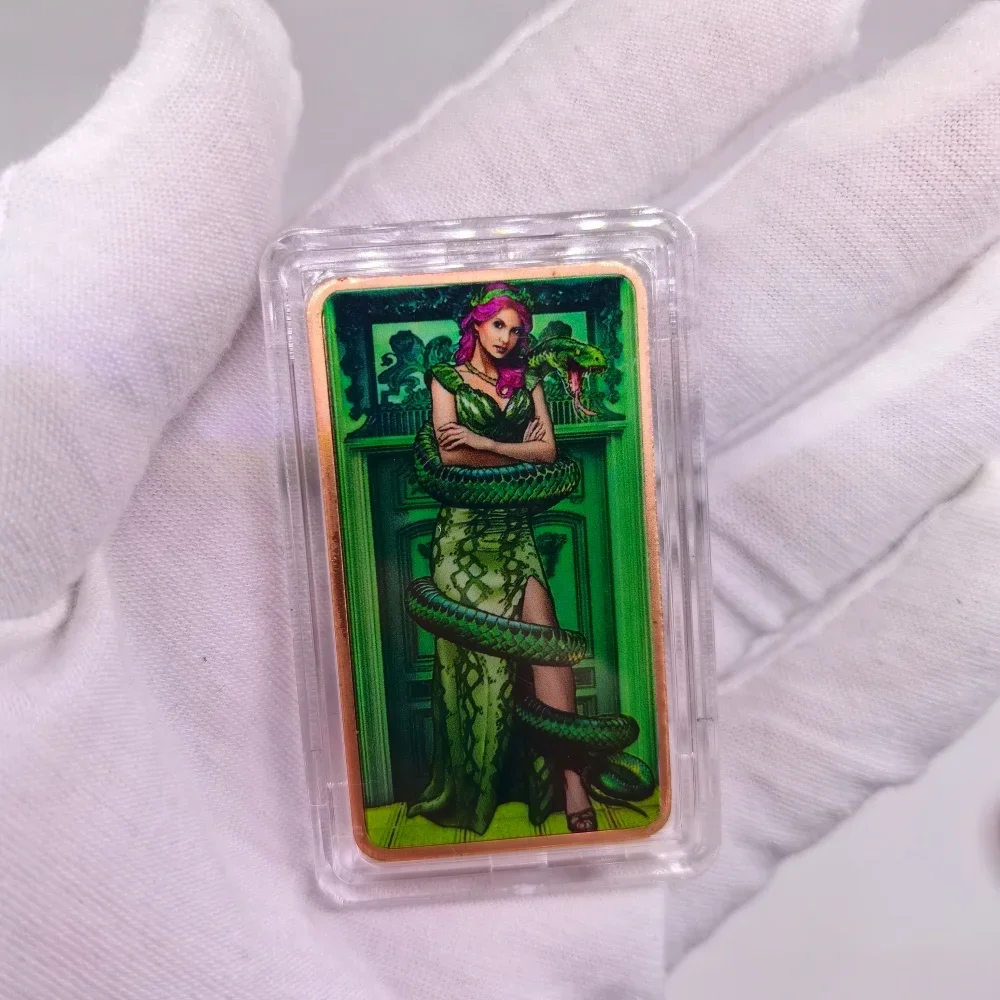 35 Designs .999 Pure Copper Coin Lady, Bee, Alien, Male/Female Vampire Commemorative Coin Non-magnetic Art Copper Bar For Gift