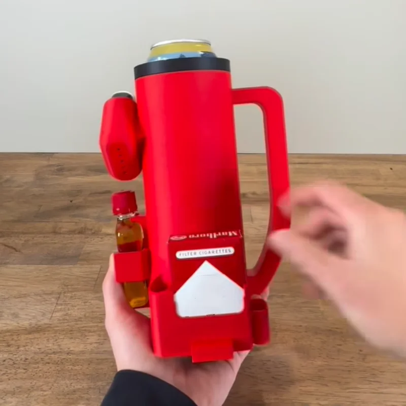 Portable Insulated Beer Can Holder Ultimate Cruise Cup Home Creative Kitchen Beer Storage Stand With Seasoning Storage Slot