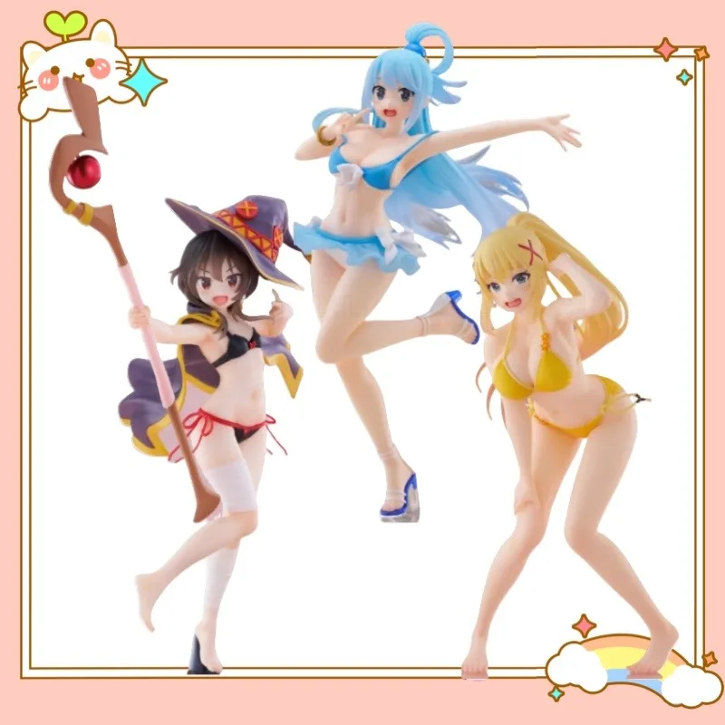 

Original Subarashii Sekai Ni Shukufuku O Aqua Megumin Dukunesu 18cm Action Figures Collectibles Classic Model